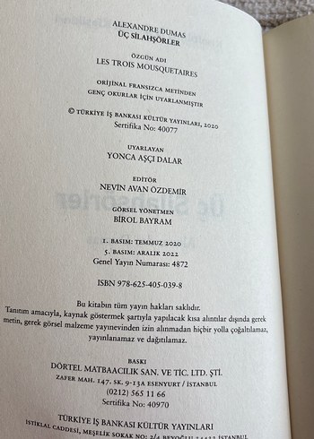 Üç Silahşörler - Alexandre Dumas - Görsel 3