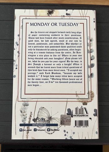 Beden Virginia Woolf - Monday or Tuesday