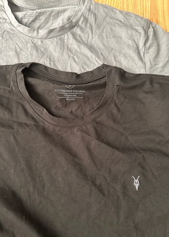 xl Beden gri Renk Gri ve Siyah Basic Erkek Tişört Seti all saints