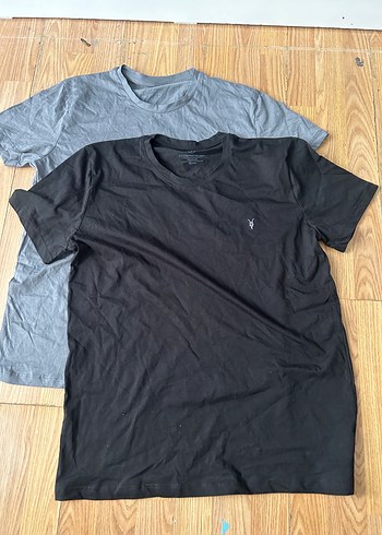 xl Beden Gri ve Siyah Basic Erkek Tişört Seti all saints