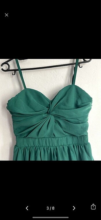 Zara Yeşil mini elbise