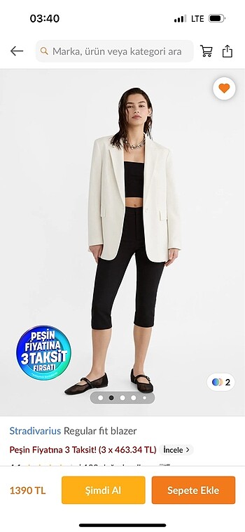 Stradivarius Stradivarius regular fit blazer