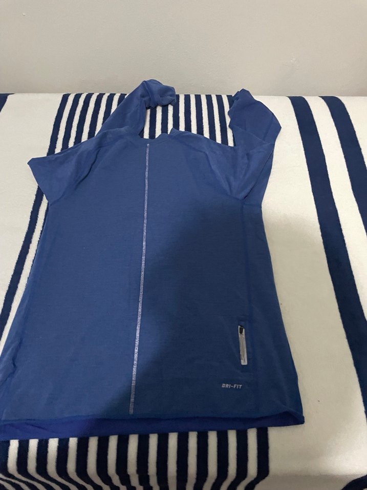 Erkek Spor Lacivert Uzun Kollu Tişört - Görsel 2