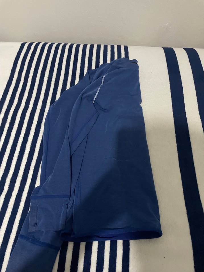 Erkek Spor Lacivert Uzun Kollu Tişört - Görsel 5