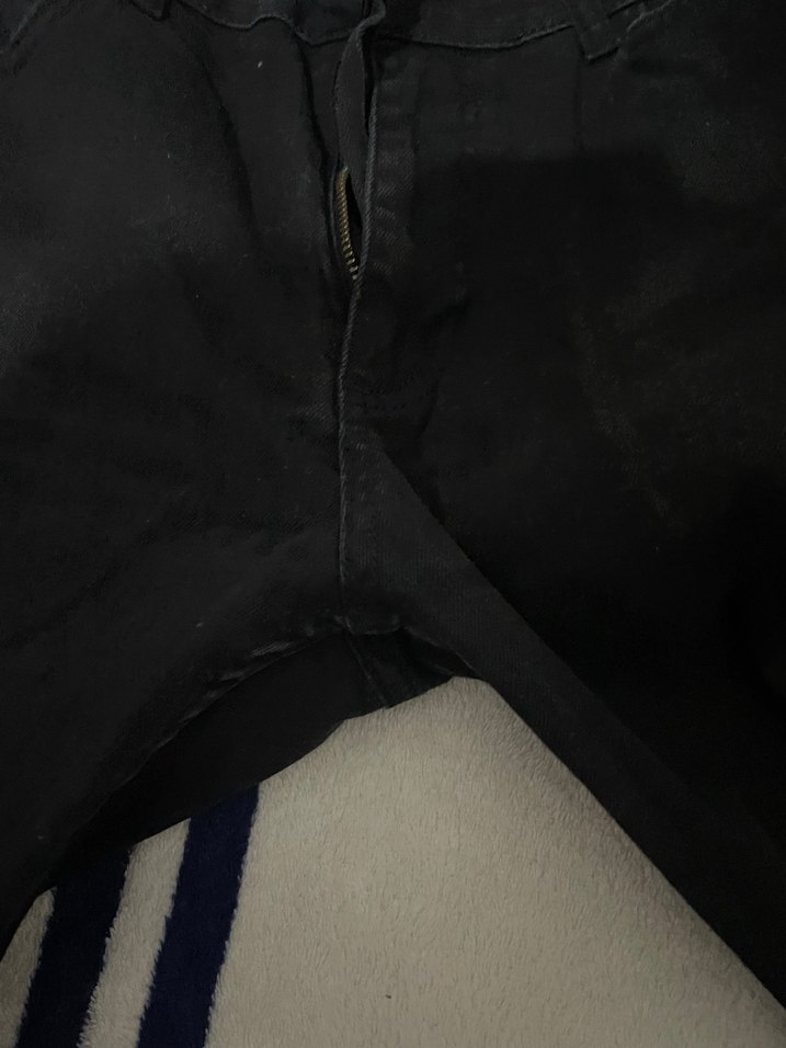 Siyah Dar Kesim Denim Erkek Pantolon - Görsel 4