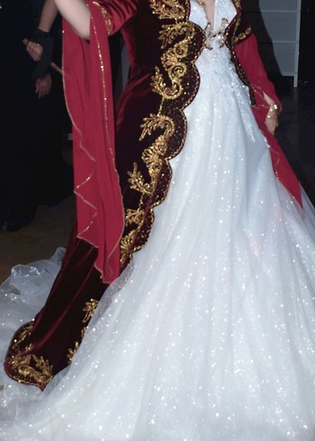 KADİFE KINA KAFTANI (DUVAK HEDİYE) - Görsel 2