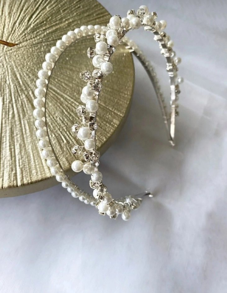 İnci ve Taş Detaylı Modern Klasik Taç - Görsel 3