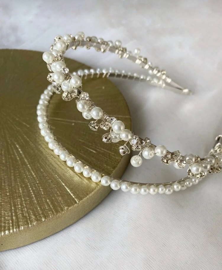 İnci ve Taş Detaylı Modern Klasik Taç - Görsel 2