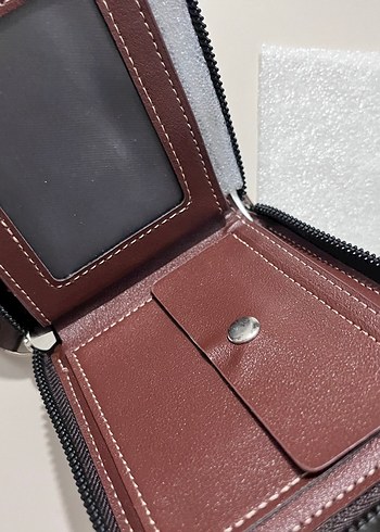 Tox Leather Kahverengi Baskılı Erkek Cüzdanı