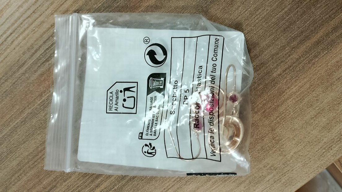 Pembe Mini Payetli Kadın Küpeler - Görsel 2