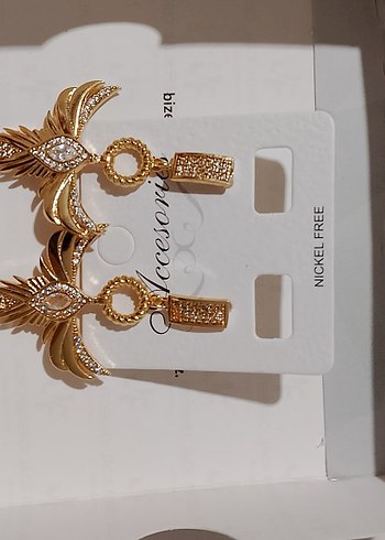 çelik taşlı küpe - Görsel 4