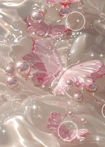 Pastel Pembe Kelebek Tırnak Süsü