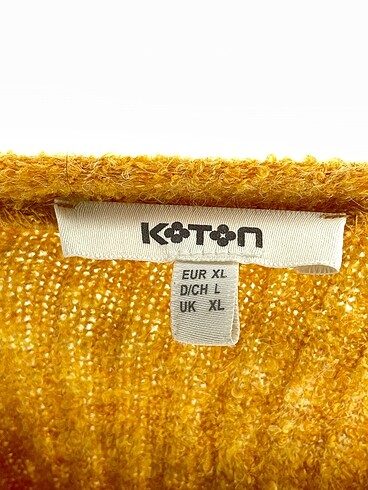 xl Beden sarı Renk Koton Kazak / Triko %70 İndirimli.