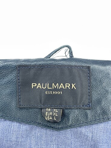 xl Beden siyah Renk Paulmark Deri Ceket %70 İndirimli.