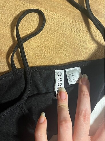 H&M hm askılı atlet siyah beyaz