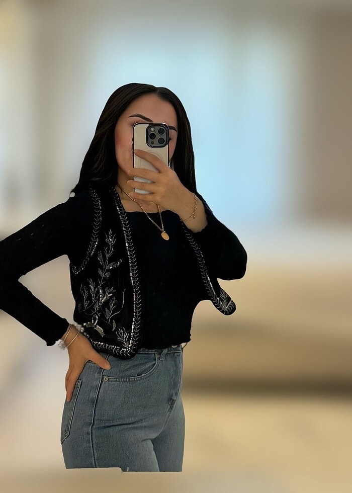 Pul işlemeleri yelek - Görsel 3