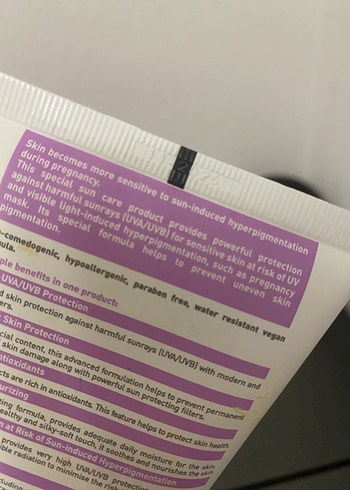  Beden Solante Pregna SPF 50+ Güneş Koruyucu Krem
