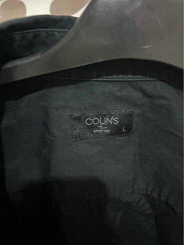 l Beden unisex colins siyah gömlek