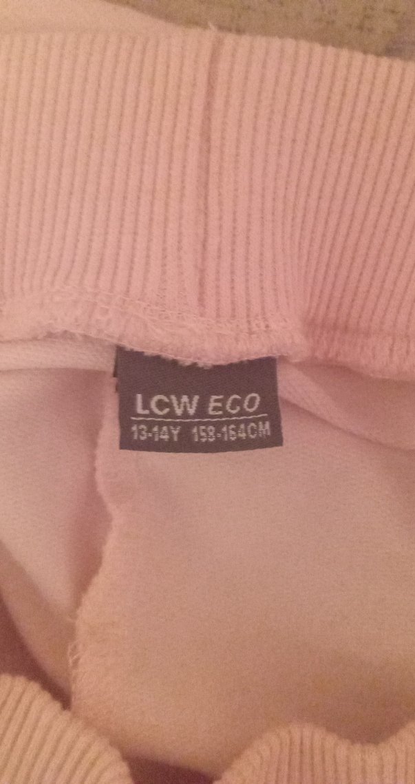 Kız Çocuk Pembe Rahat Kesim Eşofman Altı - Görsel 2