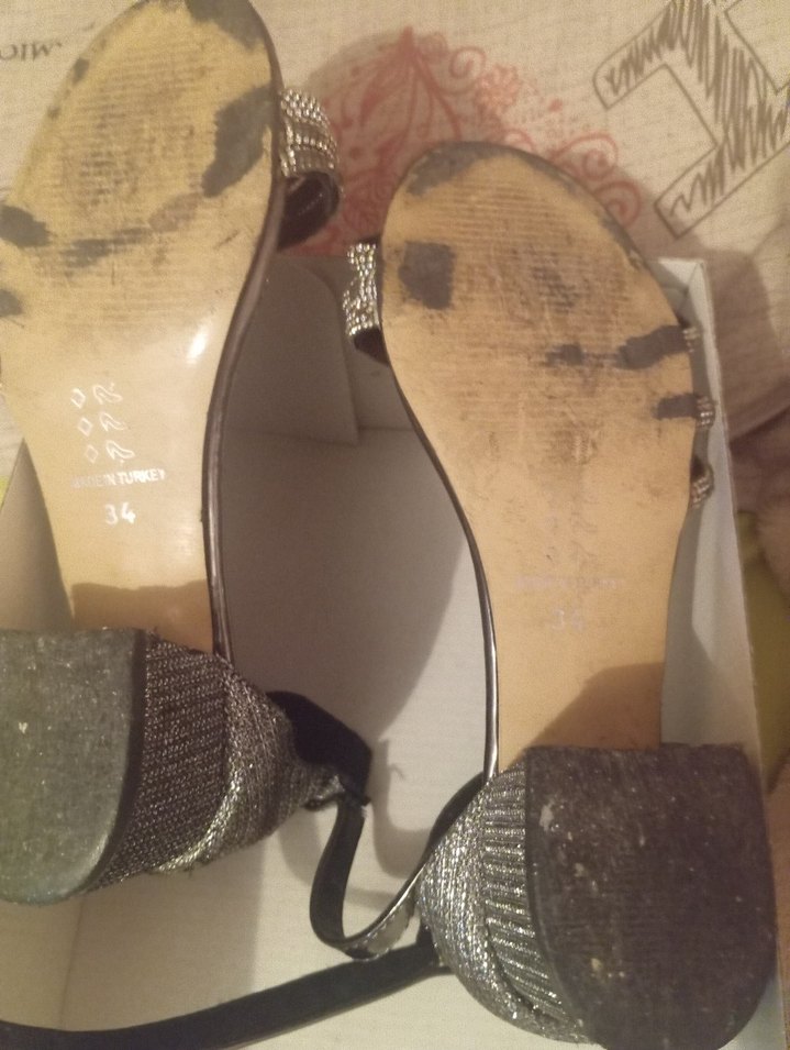 Diger Gri Topuklu çocuk Abiye Ayakkabı - Görsel 3