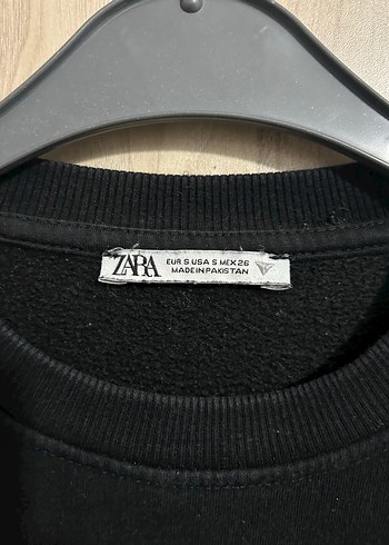 Zara Zara Siyah Kadın Oversize Sweatshirt S beden