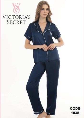 Victoria's Secret Lacivert Pijama Takımı 3XL BEDEN - Görsel 3