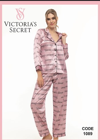 Victorias Secret Uzun Kollu Pijama Takımı S Beden - Görsel 3