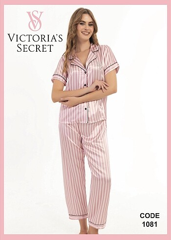 m Beden VICTORIA SECRET BASKILI PİJAMA TAKIMI M Beden