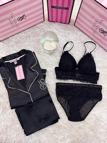 VICTORIA SECRET PİJAMA TAKIMI VE BRALET TAKIMI