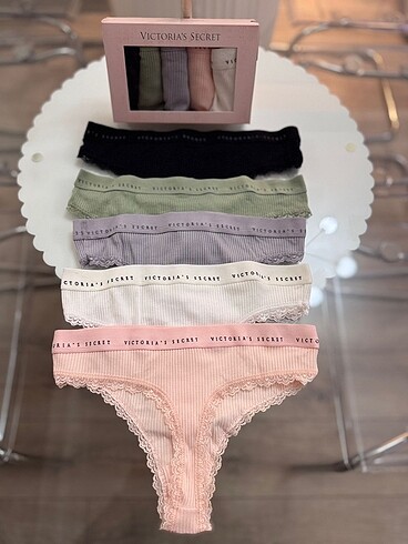 m Beden Victoria Secret 5li Tanga Seti M Beden