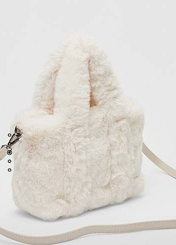Beden ten rengi Renk Stradivarius Peluş Tote Çanta