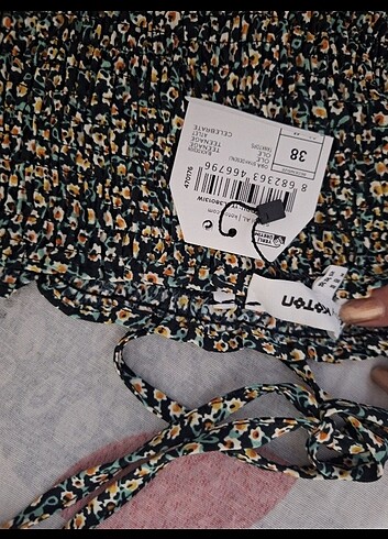 Çiçekli ip askılı crop