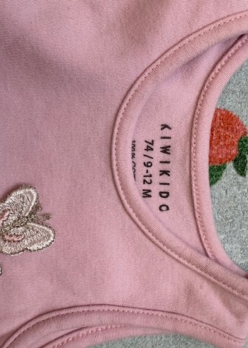 Dantel Detaylı Pembe Kız Bebek Askılı Body - Görsel 4