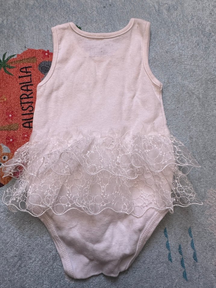 Kız Bebek Fırfırlı Beyaz Atlet Body - Görsel 5