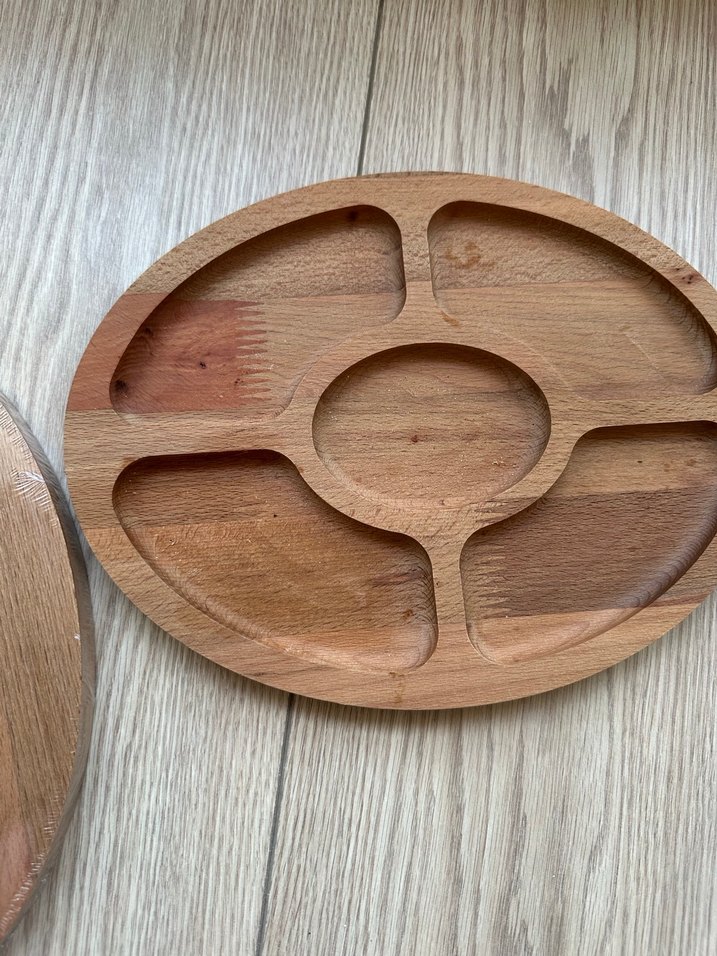 Mulier Ahşap Bölmeli Kuruyemiş Tabağı - Görsel 3