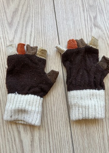 Bohem Tarz Kadın Örgü Parmaksız Eldiven - Görsel 2