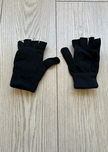 Siyah  Yarım Parmak +Kapanan Eldiven - Görsel 2