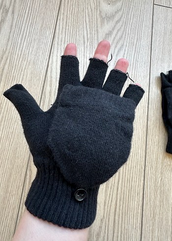 Siyah  Yarım Parmak +Kapanan Eldiven - Görsel 5