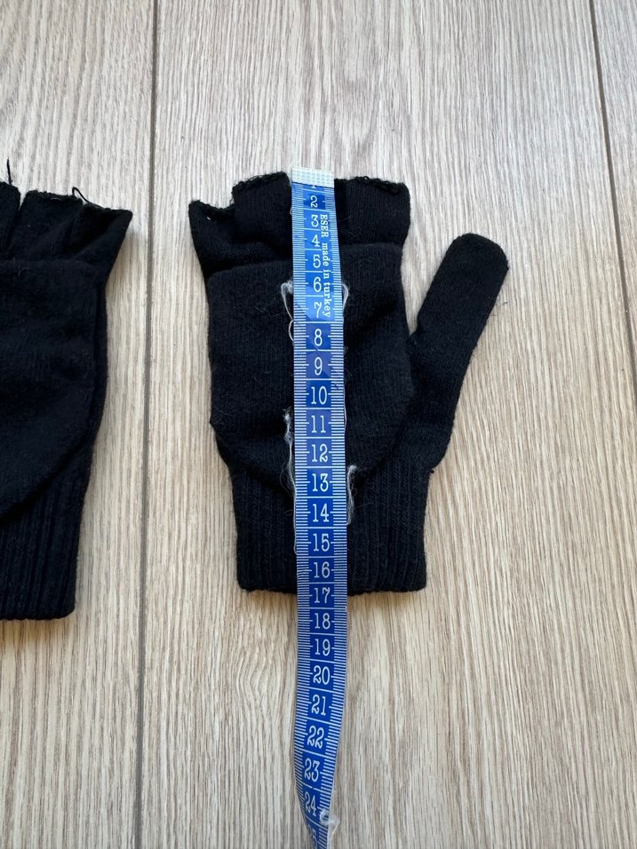 Siyah  Yarım Parmak +Kapanan Eldiven - Görsel 3