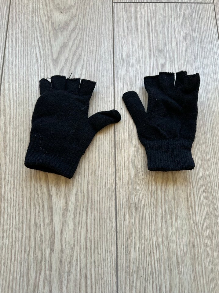 Siyah  Yarım Parmak +Kapanan Eldiven - Görsel 2