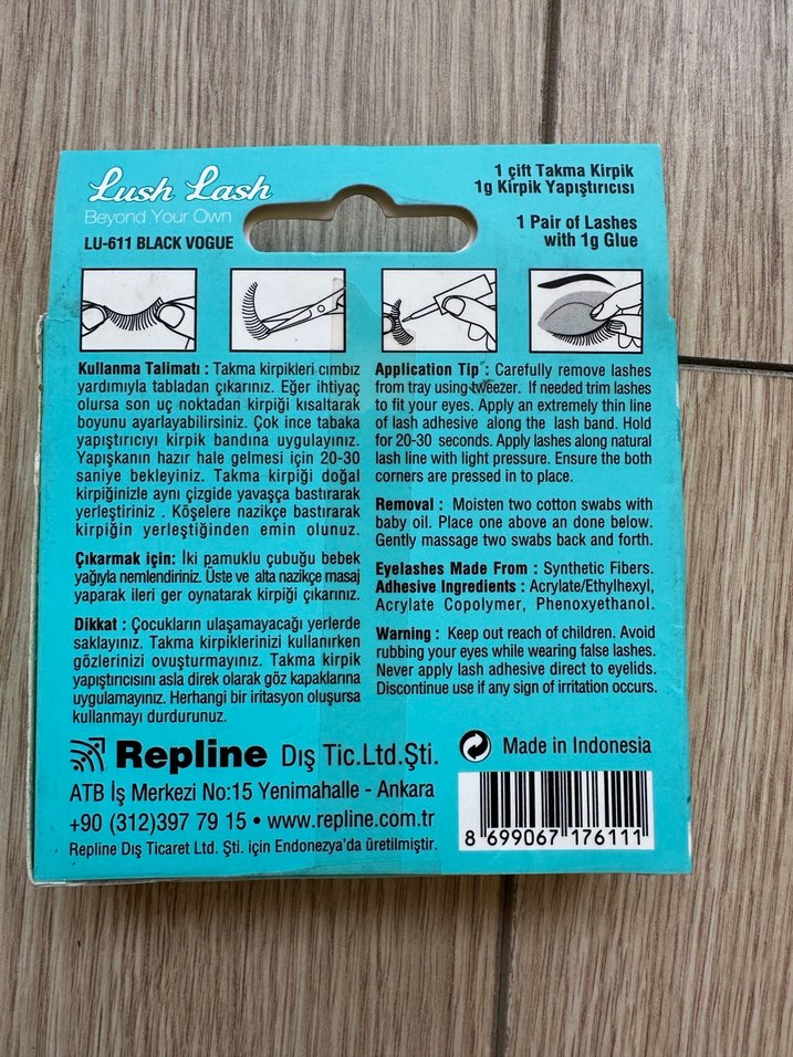 Black Vogue Siyah Takma Kirpik - Lush Lash - Görsel 3