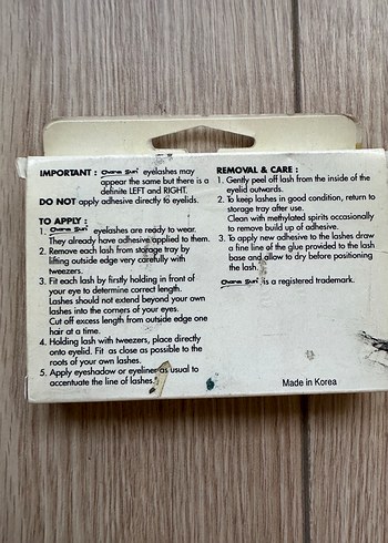 Altın Renkli Takma Kirpik - Görsel 3