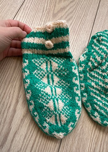 Yeşil Tonlarında Çorap Patik - Görsel 3