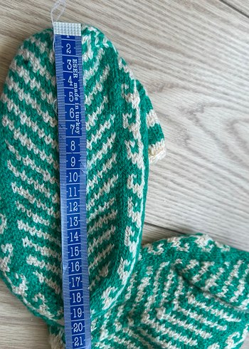 Yeşil Tonlarında Çorap Patik - Görsel 4