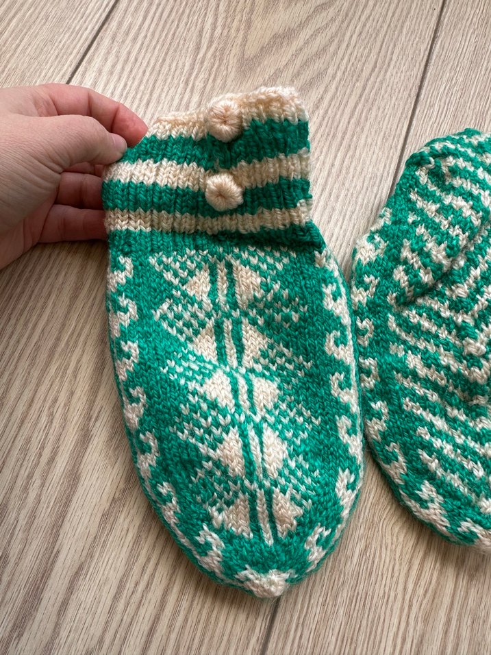 Yeşil Tonlarında Çorap Patik - Görsel 3