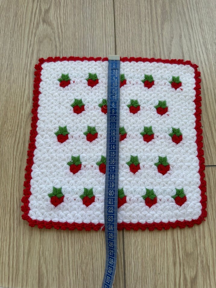 Renkli Çilek Desenli Banyo Lifi - Görsel 4