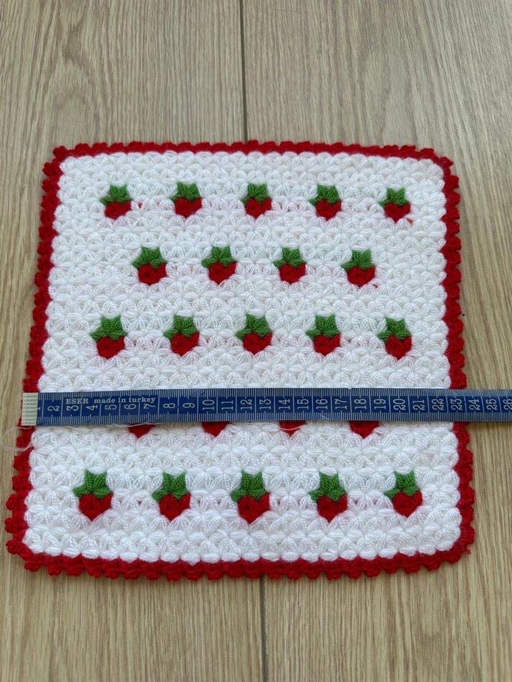 Renkli Çilek Desenli Banyo Lifi - Görsel 3