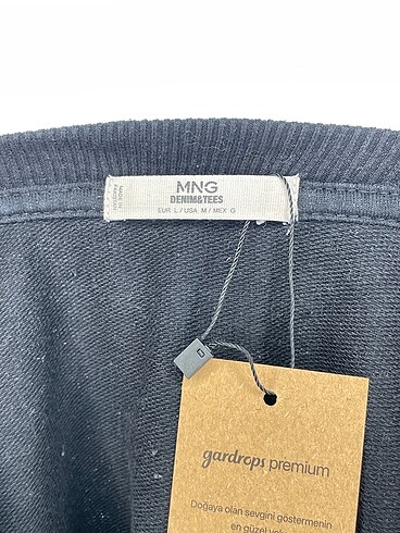 l Beden siyah Renk Mango Sweatshirt %70 İndirimli.