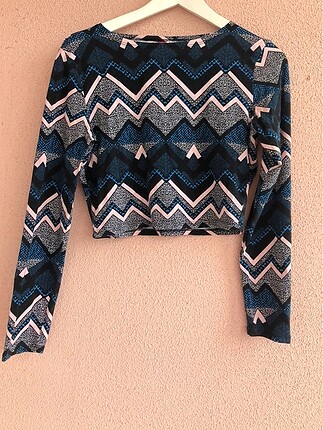 Uzun kollu crop top