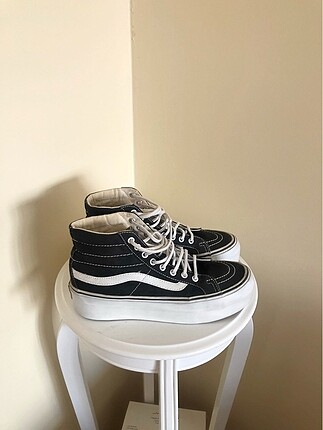 Vans platform siyah beyaz spor ayakkabı